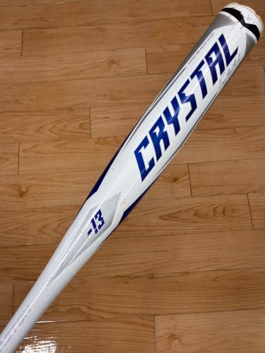 White 2022 Easton Crystal Alloy Bat (-13) Alloy 16 oz 29" (Used)