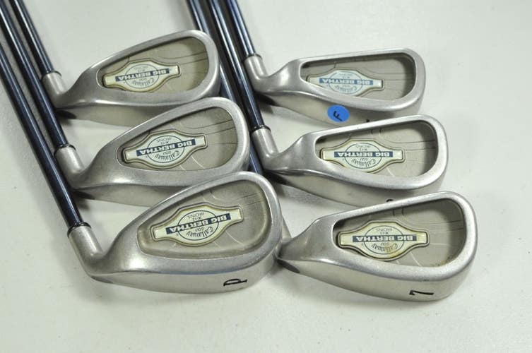 Callaway Big Bertha X-12 5-PW Iron Set Firm Flex Right Graphite # 198613