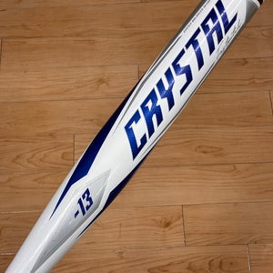White 2022 Easton Crystal Alloy Bat (-13) Alloy 18 oz 31" (Used)