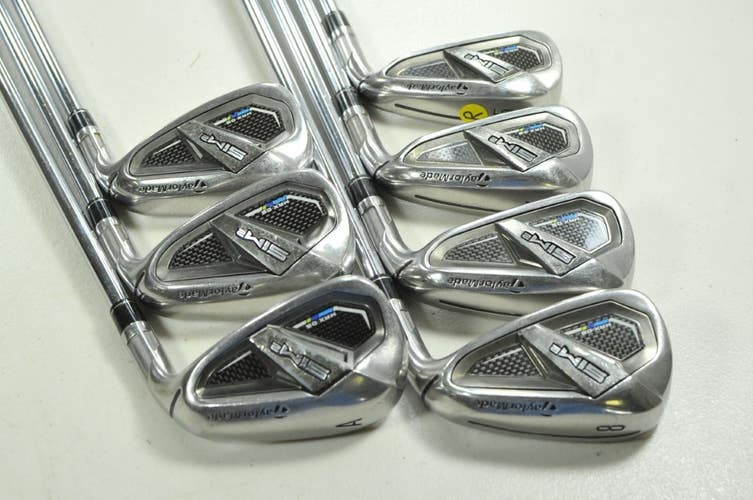 TaylorMade SIM2 Max OS 5-PW,AW Iron Set Regular Flex RH KBS MAX MT Steel #203544