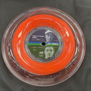 Poly Tour Rev Spin 1.25mm 16L GA Tennis String Reel (Bright Orange)