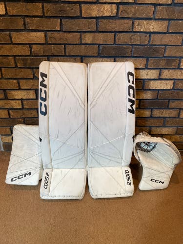 34 + 1 2024 CCM Axis 2 Pro Regular Goalie Full Set Pro Stock (Used)