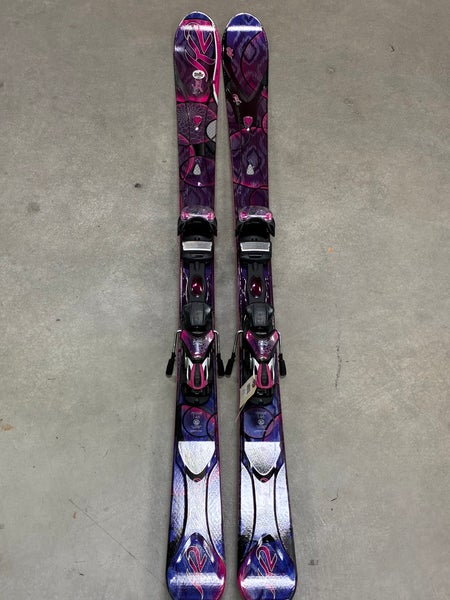 K2 SuperFree Women’s Skis 146cm w/ Marker Bindings – All-Terrain Rocker (146mm)