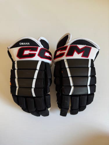 Used CCM HG97 14" Pro Stock Gloves Black/White/Red