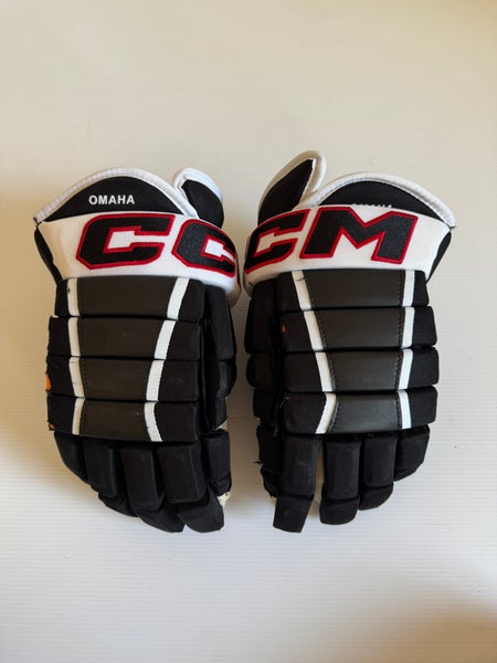 Used CCM HG97 14" Pro Stock Gloves Black/White/Red