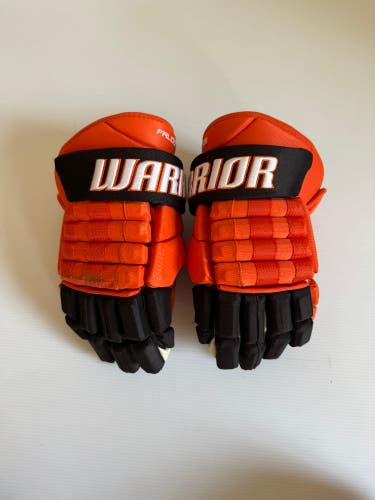 Like New Warrior Alpha Pro Gloves 14" Pro Stock Orange/Black/White
