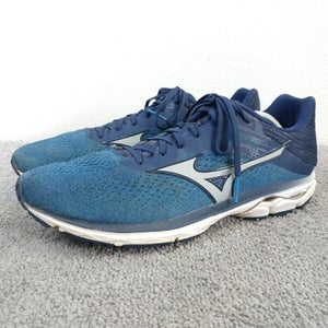 Mizuno Wave Rider 23 Mens Size 12 Running Shoes Low Top Blue Sneakers