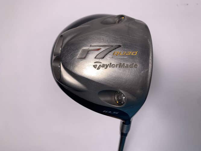 TaylorMade R7 Quad Driver 10.5* MAS2 65g Stiff Graphite Mens RH