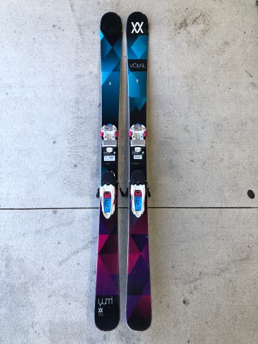 2016 Women's 154cm Volkl Yumi Skis | Marker Squire Bindings (Used)