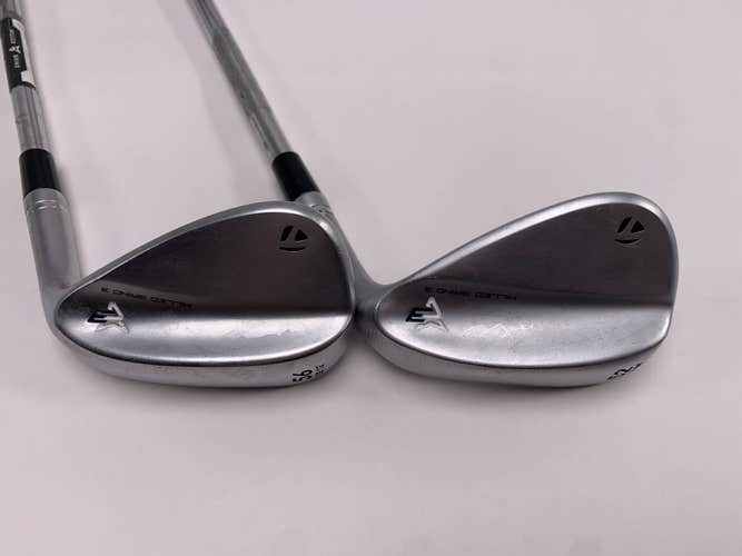 TaylorMade Milled Grind 3 Raw Chrome Wedge Set 52* 9 | 56* 12 DG S200  Mens RH