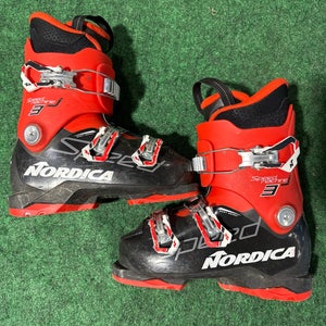 Kid's Nordica SPEEDMACHINE J3 Ski Boots (Used) | Mondo 22.5 (265mm)