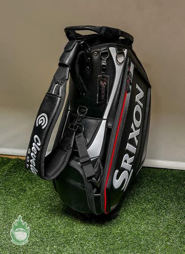 New Srixon 6-Way Golf Staff Bag Black/White/Red w/ Rainhood