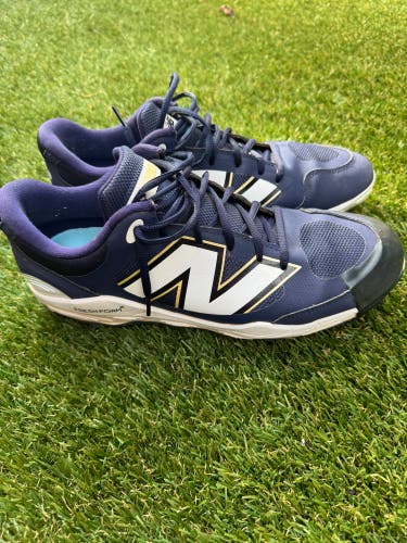 Blue Men's Size M 12.0 (W 13.0) Adult New Balance Metal (Used)