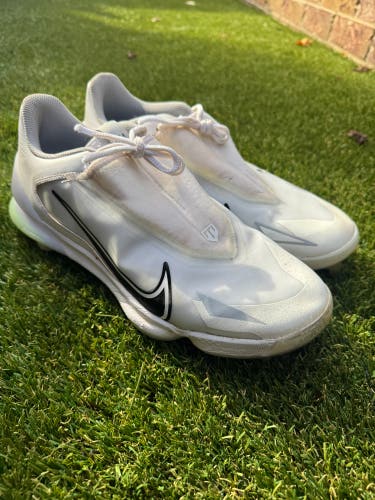 White Men's Size M 12.0 (W 13.0) Nike Trout (Used)