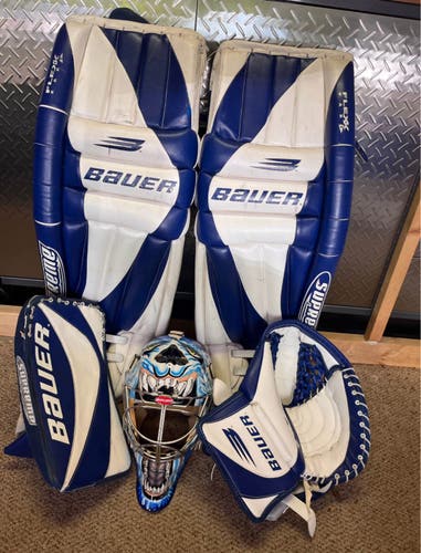 Large Bauer Supreme M5 Pro Goalie Leg Pads