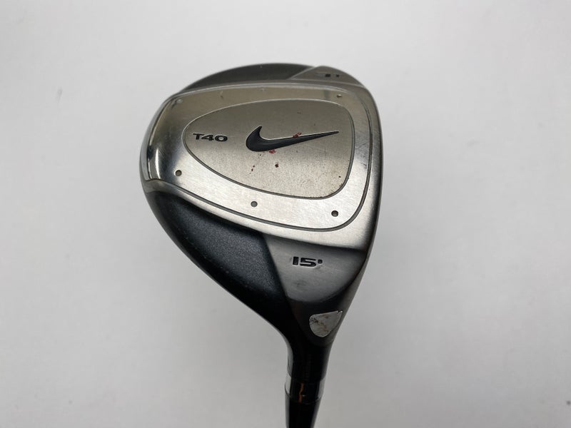 Nike T-40 Tour 3 Fairway Wood 15* Grafalloy Stiff Graphite Mens RH RATTLE