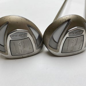 Adams Idea Womens 2014 3 & 5 Fairway Wood Set 15* 18* Idea UltraLite Ladies LH