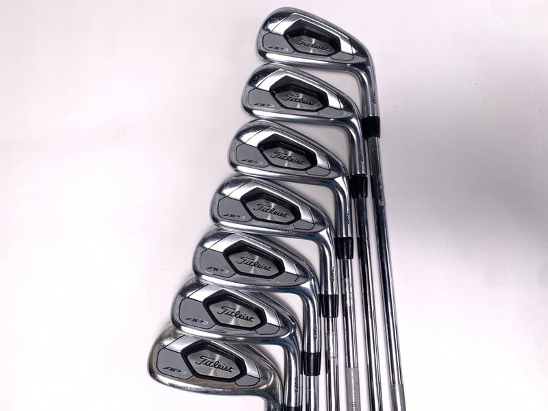 Titleist 718 AP3 Iron Set 4-PW True Temper AMT Black S300 Stiff Steel Mens RH