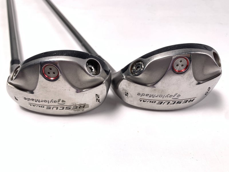 TaylorMade Rescue Dual 4 & 5 Hybrid Set 22* 25* Ultralite Ladies Graphite RH
