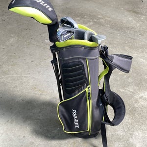 Top Flite Junior Club Set Driver 4H 7i SW Putter Junior RH HC +Bag - Dents