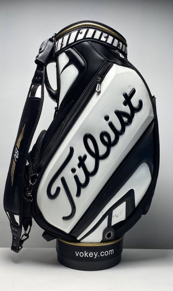 Titleist Vokey Design Staff Bag Black Gold 6-Way Divide Single Strap Golf Bag