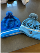 Johns Hopkins Women's Lacrosse Team-Issued Winter Beanies - two