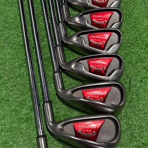Men's Callaway 2008 Big Bertha Right Handed Iron Set Uniflex Steel Shaft (Used)