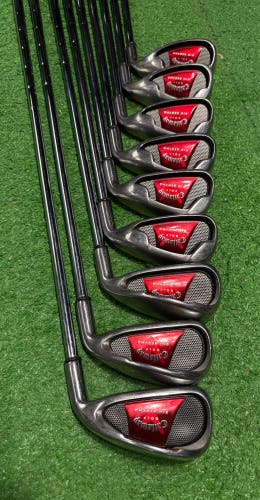 Men's Callaway 2008 Big Bertha Right Handed Iron Set Uniflex Steel Shaft (Used)