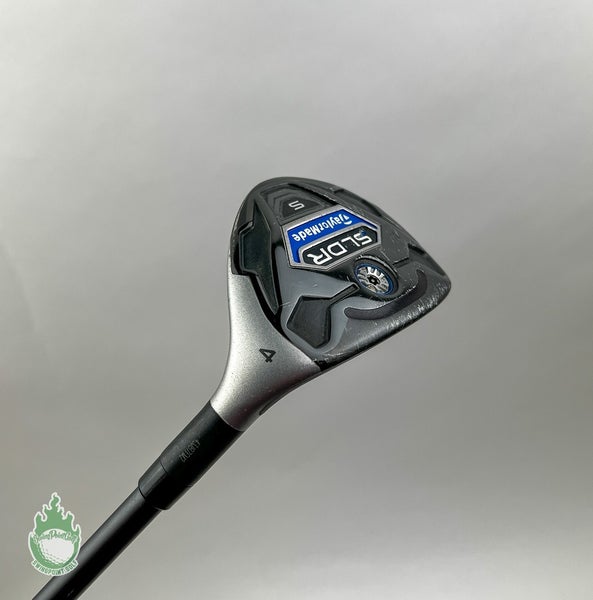 Used Right Handed TaylorMade SLDR 4 Hybrid 22* Senior Flex Graphite Golf Club