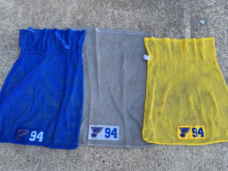 3 Pack NHL St Louis Blues Warrior Laundry Bags Full Mesh w Velcro 70451