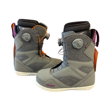 Used ThirtyTwo STW DOUBLE BOA Womens Snowboard Boots Grey Senior 9 10299-S000301814