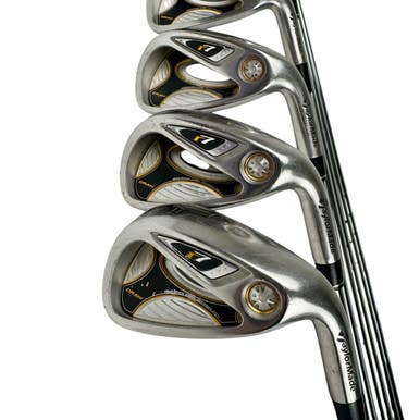 Used Taylormade R7 DRAW Men's RH Iron Set 4I-PW Stiff Flex Steel Shaft 11506-S000276880
