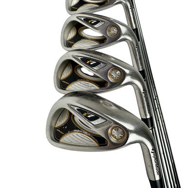 Used Taylormade R7 DRAW Men's RH Iron Set 4I-PW Stiff Flex Steel Shaft 11506-S000276880