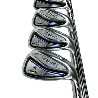 Used Cobra KING FORGED ONE LENGTH Men's RH Iron Set 4I-PW Stiff Flex Steel Shaft 11506-S000281121