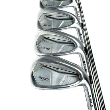 Used Ping I200 BLACK DOT Men's RH Iron Set 4I-PW Extra Stiff Flex Steel Shaft 11506-S000280538