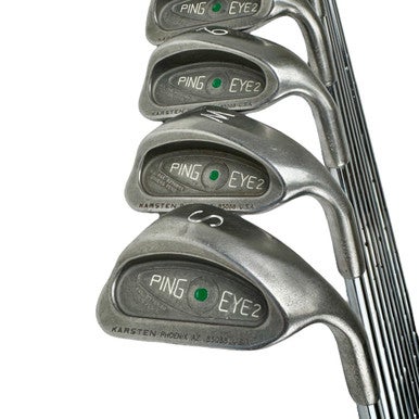 Used Ping EYE 2 GREEN DOT Men's RH Iron Set 2I-SW Stiff Flex Steel Shaft 11506-S000280735