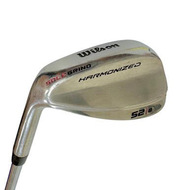Used Wilson HARMONIZED SOLE GRIND Men's LH 52 Degree Wedge Stiff Flex Steel Shaft 11506-C000283551