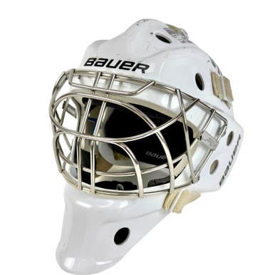 Used Bauer 940 Junior Goalie Helmet/Mask White SM 11506-S000287400