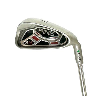 Used Ping G15 GREEN DOT Men's RH 7 Iron Regular Flex Steel Shaft 11506-S000268291