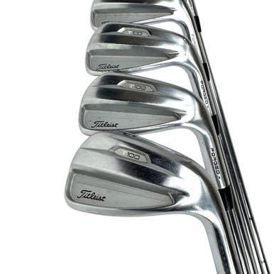 Used Titleist 2021 T100 Men's RH Iron Set 6I-PW Stiff Flex Steel Shaft 11506-S000272907