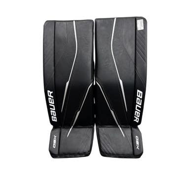 Used Bauer GSX  Hockey Goalie Leg Pads Senior Black 34" + 11506-S000284297