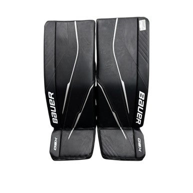 Used Bauer GSX  Hockey Goalie Leg Pads Senior Black 34" + 11506-S000284297