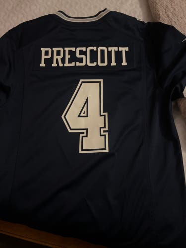 Dak Prescott Blue Small Men's Nike On field Official NFL Players Jersey (New)