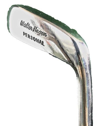 Walter Hagen Personal Long Hosel Blade Putter RH Fluted Steel 33" Vintage Grip