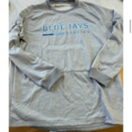 Johns Hopkins Women's Lacrosse Team-Issued Grey, Long-Sleeved Shooting Shirt (L)