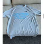 Johns Hopkins Women's Lacrosse Team-Issued, Grey Short-Sleeve Shooting Shirt (M)