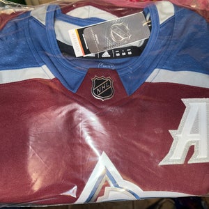 Maroon Size 60 Men's Colorado Avalanche Nathan MacKinnon (29) with "A" Adidas Jersey (New)