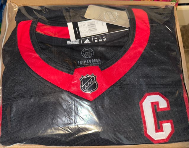 Black Size 60 Men's Ottawa Senators Brady Tkachuk (7) with "C" Adidas Jersey (New)