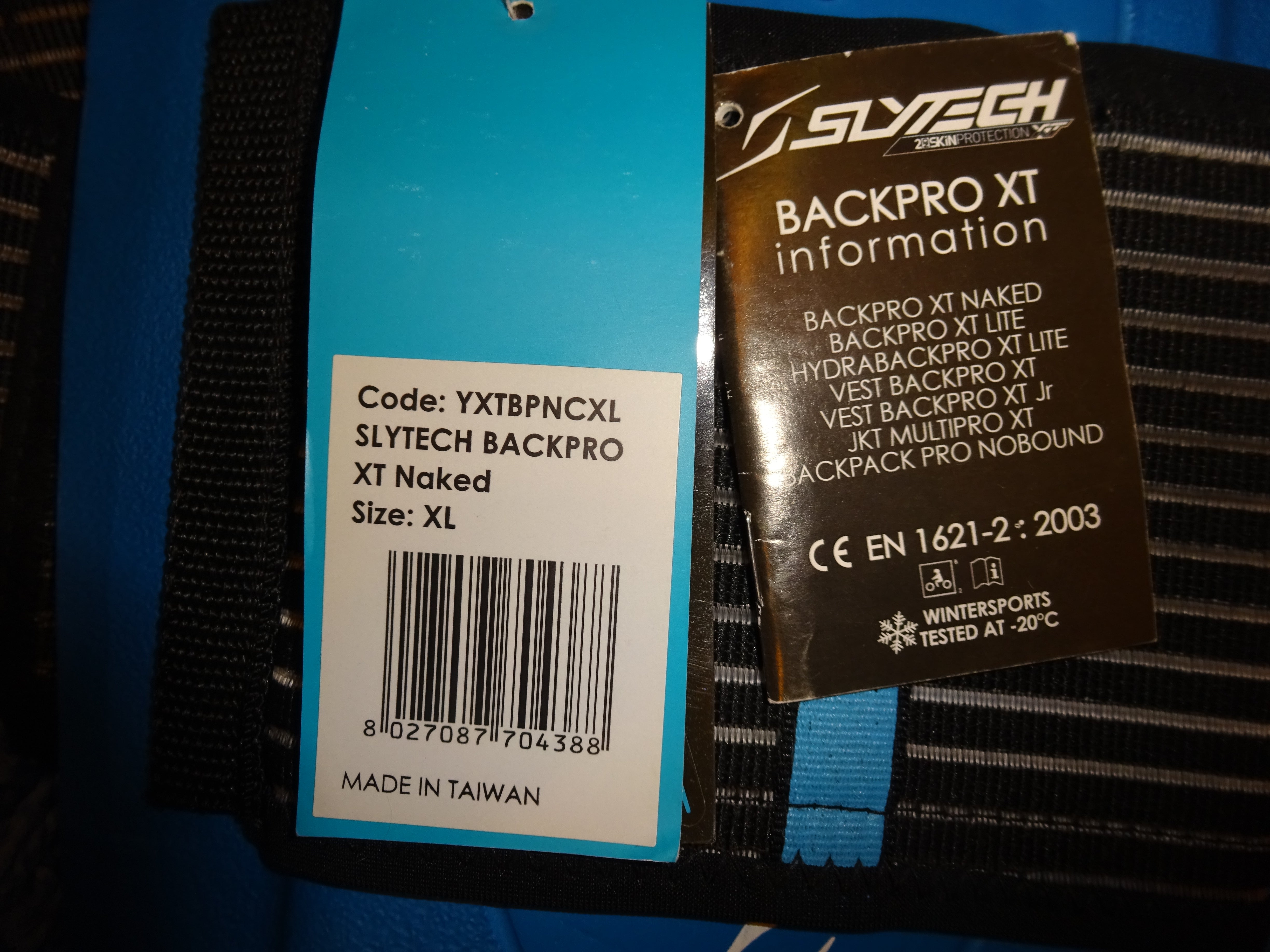 Brand New!Slytech BackPro NoShock XT Naked Back Protector-Adult X