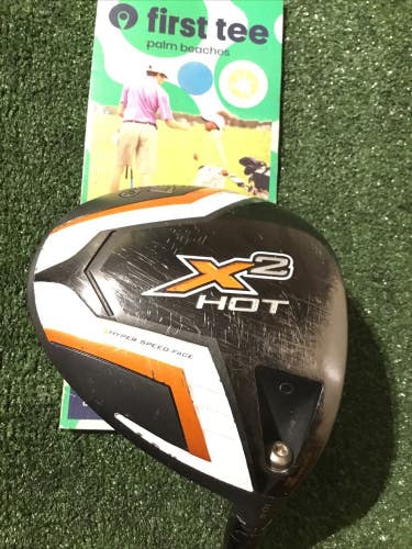 Callaway X2 Hot 10.5* Driver Stiff Aldila Tour ATX55 Graphite Shaft (45.5) Dent